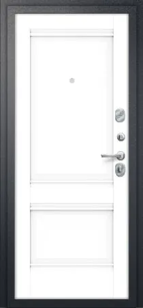 Купить Стальную дверь  Букле черный Snow Veralinga Эко шпон ДС Porta R-2 104/K42 Snow Veralinga/Букле Черный 205*88 Левая в Находке
