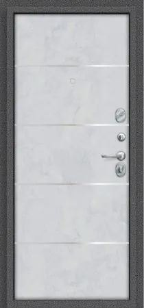 Купить Стальную дверь  Антик серебро Snow Art Эко шпон ДС Porta R-2 104/П50 Snow Art IMP-6/Антик Серебро 205*88 Левая в Находке