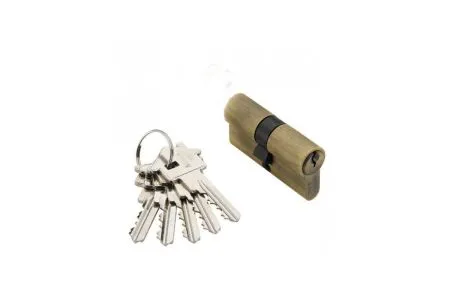 Купить Ключевой цилиндр бронза Ключевой цилиндр ADDEN BAU CYL 5-60 KEY ключ бронза для межкомнатной двери в Находке