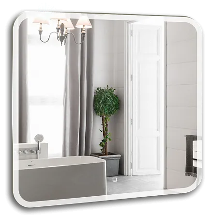 Купить Зеркало Стив нео 70*68 (сенсорный выключатель) Silver Mirrors
