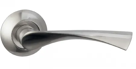 Купить Ручка межкомнатная Хром матовый Ручка BUSSARE CLASSICO A-01-10 S.CHROME для межкомнатной двери в Находке