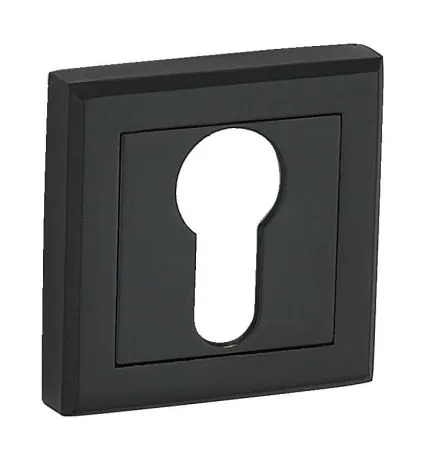 Купить Накладка на ключевой цилиндр  черный Накладка BUSSARE B0-30 BLACK ключевина квадрат для межкомнатной двери в Находке