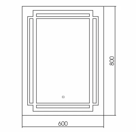 Купить Зеркало  Мадрид 60*80 (сенсорный выключатель) Silver Mirrors в Находке